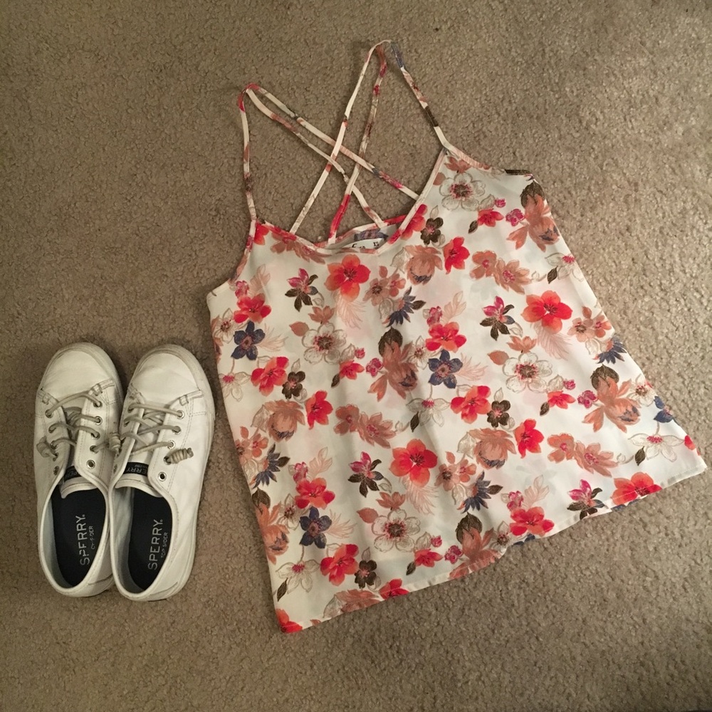 Floral tank top